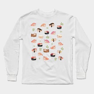 Sushi Rabbit Pattern Bunniesmee Long Sleeve T-Shirt